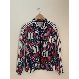 Adidas X Hattie Stewart SST Track Top Jacket Streetwear Rare Full Zip Sz S Eyes
